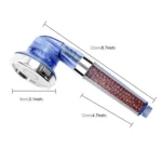 3 Settings Adjustable PC Negative Ions Shower Head, Size: Large, Interface:  2cm - Image 2