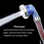 3 Settings Adjustable PC Negative Ions Shower Head, Size: Large, Interface:  2cm - Image 6