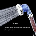 3 Settings Adjustable PC Negative Ions Shower Head, Size: Large, Interface:  2cm - Image 7