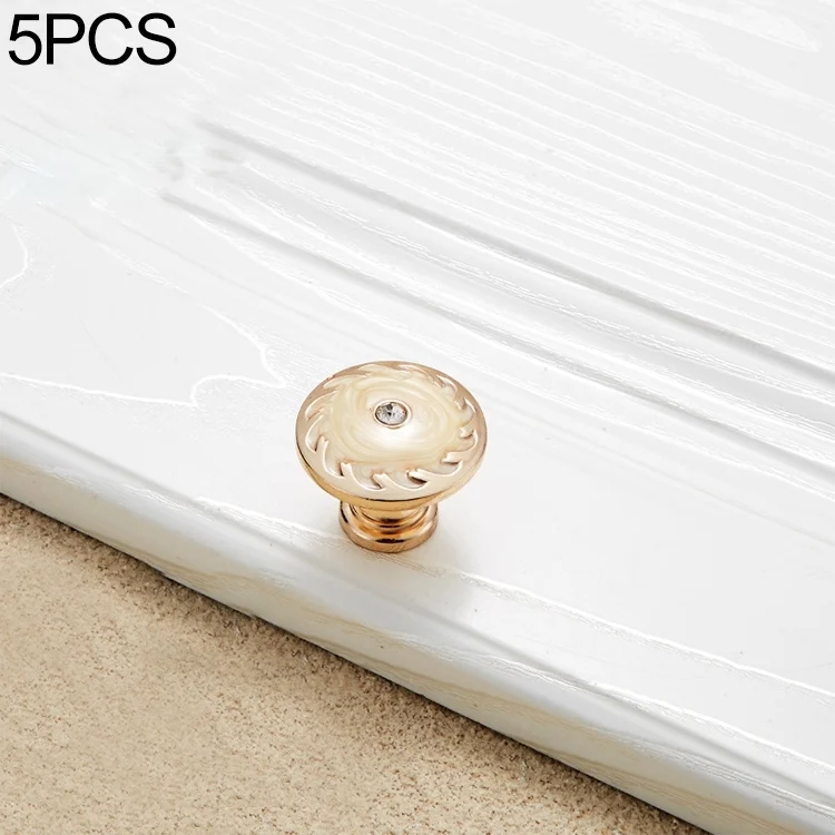 5 PCS 6577 Single Hole Topaz Drawer Cabinet Handle