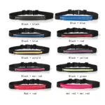 Multifunctional Outdoor Sports Waterproof High Stretch Faux Leather Fabric Single Waist Bag with Night Reflective Strip, Random Color Delivery - Image 2