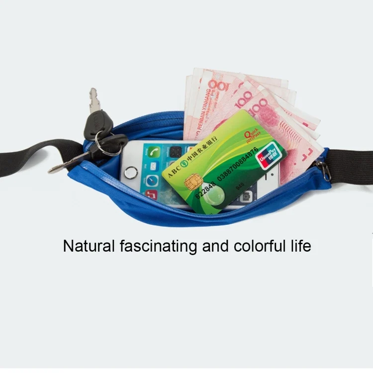 HC8887_3.webp Multifunctional Outdoor Sports Waterproof High Stretch Faux Leather Fabric Single Waist Bag with Night Reflective Strip, Random Color Delivery - Image 4