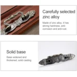 5 PCS 6057-64 Red Ancient Drawer Cabinet Door Bronze European Style Handle - Image 3