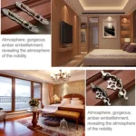 5 PCS 6057-64 Red Ancient Drawer Cabinet Door Bronze European Style Handle - Image 5