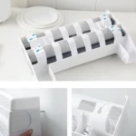 Kitchen Wall Mounted Cling Film Holder Wrap Storage Rack Hanger Rack Cutting Device, Size: 39 x 10 x 24cm - Image 7