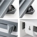 Kitchen Wall Mounted Cling Film Holder Wrap Storage Rack Hanger Rack Cutting Device, Size: 39 x 10 x 24cm - Image 8