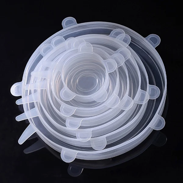 HC8955_1.webp 6 PCS / Set Food Grade Silicone Sealing Lids Fresh Keeping Covers - Image 2