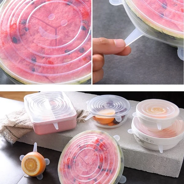 HC8955_5.webp 6 PCS / Set Food Grade Silicone Sealing Lids Fresh Keeping Covers - Image 6