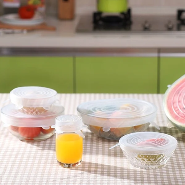 HC8955_6.webp 6 PCS / Set Food Grade Silicone Sealing Lids Fresh Keeping Covers - Image 7