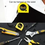 deli Retractable Ruler Measuring Tape Portable Pull Ruler Mini Tape Measure, Length: 10m - Image 5