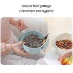 Kitchen Double Layer Fruit Bowl Washing Basket Lazy Bracket Snack Nuts Bowl - Image 9