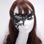 Halloween Masquerade Party Dance Sexy Lady Semi-eyed Face Lace Mask - Image 5