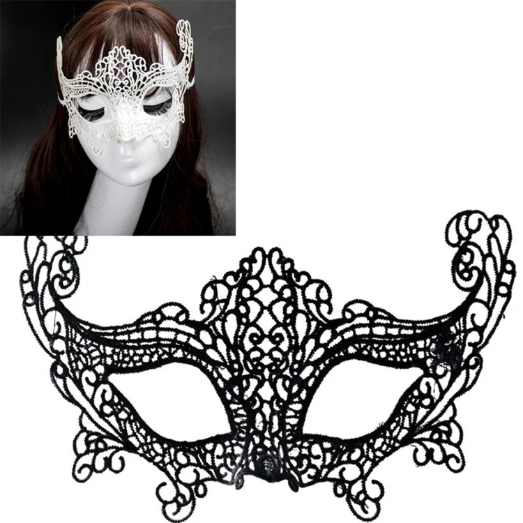 HC8973B.webp Halloween Masquerade Party Dance Sexy Lady Lace Fox Mask - Image 1