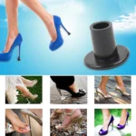 5 Pairs Non-slip Wear-resistant Increase Shoes High Stiletto Heel Protector Caps, Random Color Delivery - Image 6