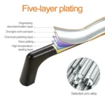 9009_192 Simple Black Drawer Cabinet Handle - Image 3