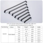 9009_192 Simple Black Drawer Cabinet Handle - Image 6