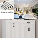 9009_192 Simple Black Drawer Cabinet Handle - Image 8