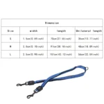 Pet Telescopic Buffer Double Traction Rope Nylon Reflective Braided Rope, Small, Length: 70cm, Random Color Delivery - Image 3
