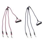 Pet Dog Nylon 3 in 1 Traction Rope Pet Walking Leads With Handle, Length: 124cm - Image 2