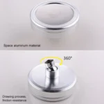 Removable and Washable 304 Stainless Steel Round Pressurized Handheld Shower Head, Size: 117mm - Image 4