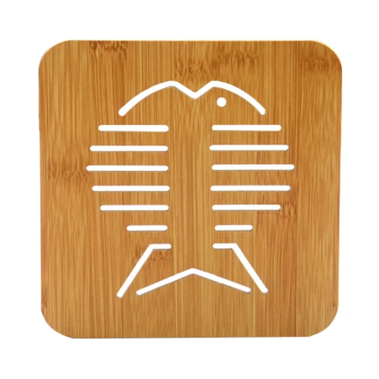 HC9096_4.webp 5pcs Cute Cartoon Kitchen Table Protect Wood Cup Pad Heat Insulation Coaster Mat, Random Style Delivery - Image 5