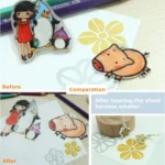 50 PCS Translucent Rough Grinding Heat Shrink Film DIY Heat Shrink Film - Image 5