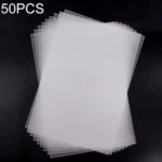 50 PCS Translucent Fine Grinding Heat Shrink Film DIY Heat Shrink Film