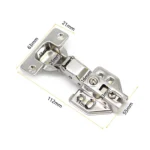 2 PCS Stainless Steel Hydraulic Hinge Copper Rod Hydraulic Buffer Hinge, 781 Middle Bend - Image 3