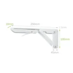 10 inch Wall-mounted Foldable K-shaped Storage Shelf for Dining Table - Image 2