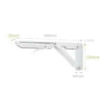14 inch Wall-mounted Foldable K-shaped Storage Shelf for Dining Table - Image 2