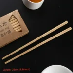 10 Pairs Natural Yellow Sandal Wood Non-slip Chopsticks - Image 2