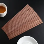 10 Pairs Natural Red Sandal Wood Non-slip Chopsticks - Image 3