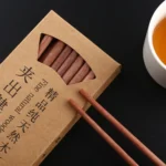 10 Pairs Natural Red Sandal Wood Non-slip Chopsticks - Image 4