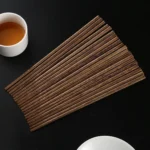 10 Pairs Natural Wenge Non-slip Chopsticks - Image 3