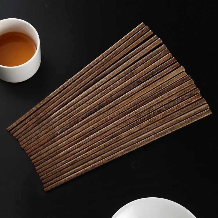 HC91974_2.webp 10 Pairs Natural Wenge Non-slip Chopsticks - Image 3