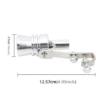 Universal Aluminum Turbo Sound Exhaust Muffler Pipe Whistle Car Simulator Whistler, Size: L - Image 4