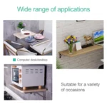 10 inch Wall-mounted Foldable Stainless Steel Spring Storage Shelf for Dining Table - Image 4