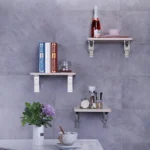 10 inch Wall-mounted Foldable Stainless Steel Spring Storage Shelf for Dining Table - Image 7