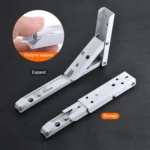 8 inch Wall-mounted Foldable Spring Storage Shelf for Dining Table - Image 6