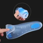 1 Pair Transparent Cushioning Silica Gel Insoles Size: 42-43yards - Image 3