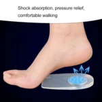 1 Pair Silica Gel Comfort Cushioning Heel Pads, Size: S - Image 5
