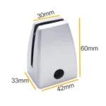 2 PCS Space Aluminum Alloy Desk Screen Clamps Screen Baffle - Image 4