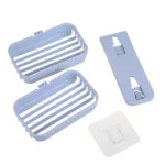 Wall Hanging Traceless Double-deck PP Soap Holder Bathroom Storage Shelf - Image 4