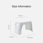 Thickened Plastic Chair Household Footstool Bathroom Anti-skid Small Stool for Children - Image 3