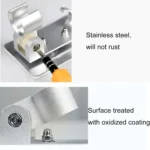 Space Aluminium Showerhead Holder Traceless Adjustable Bath Shower Bracket - Image 5