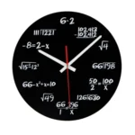Creative Acrylic Living Room Decorative Mathematical Formula Wall Clock - Image 2