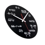 Creative Acrylic Living Room Decorative Mathematical Formula Wall Clock - Image 3
