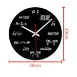 Creative Acrylic Living Room Decorative Mathematical Formula Wall Clock - Image 4