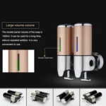 Triple Hotel Shower Manual Dispenser Wall Mounted Washing Liquid Shampoo Soap Bottle, Capacity: 1200ml - Image 7