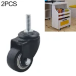 2 PCS 2 inch Furniture Cabinet Coffee Table Silent Screw Universal Wheel
